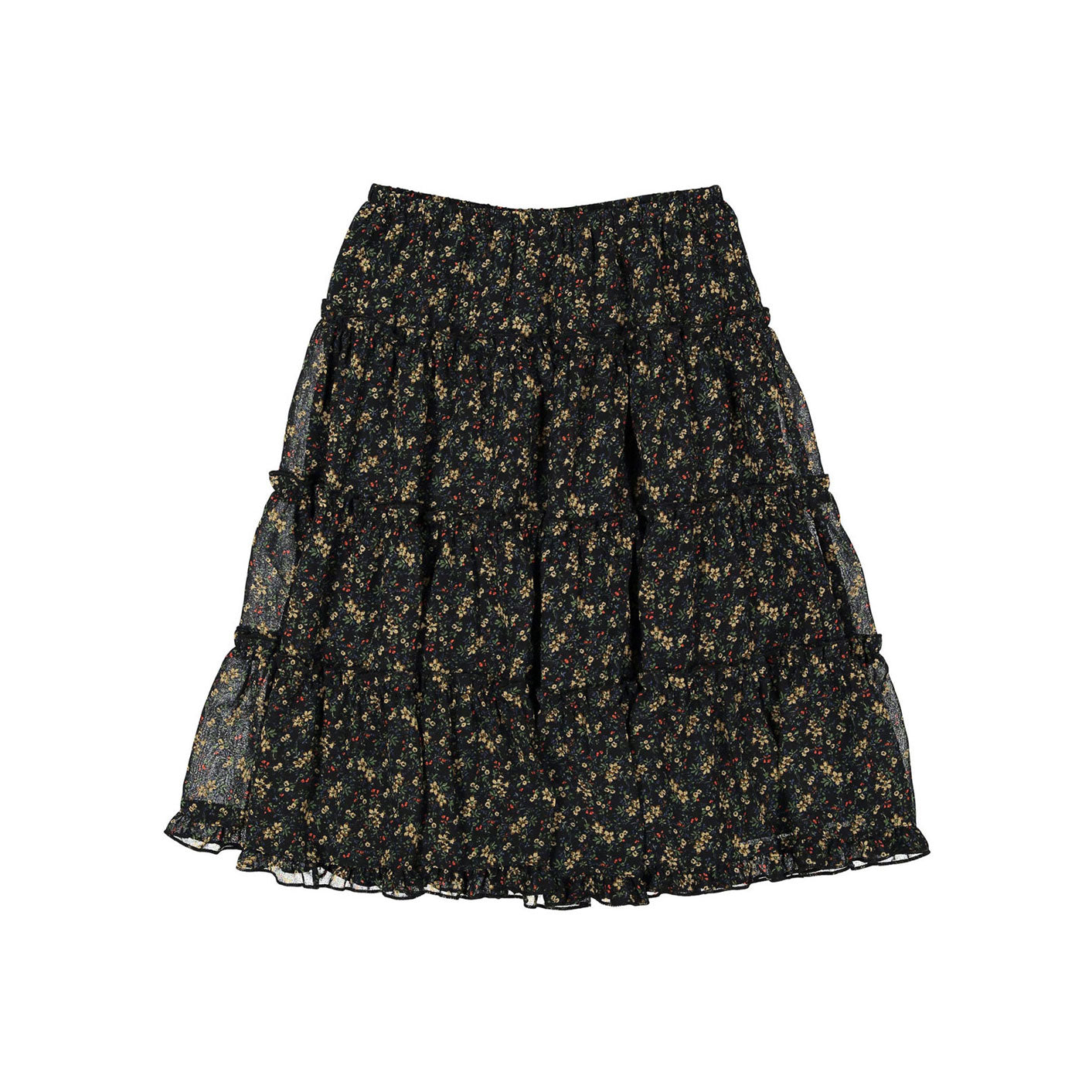 Ava and Lu Navy Plaid Pleated Skirt main image 0