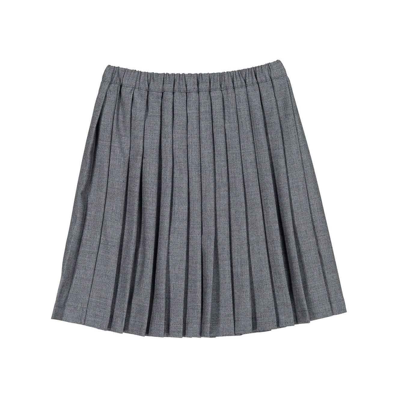 Grey Square Pleated Skirt main image 1