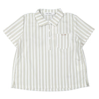 Boys and Arrows Grey Stripe Collared Shirt