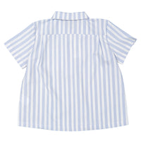 Boys and Arrows Blue Stripe Collared Shirt