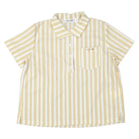 Boys and Arrows Brown Stripe Collared Shirt