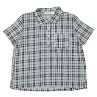 Boys and Arrows Blue Plaid Collared Shirt