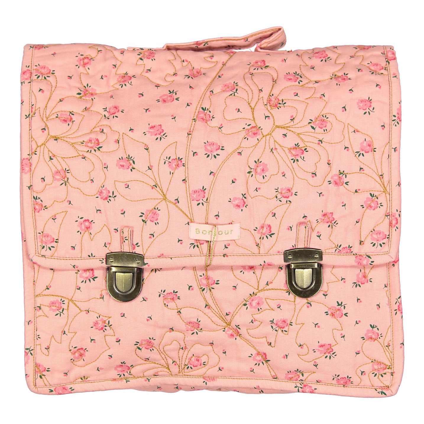 Bonjour Rosa Bloom Print Denim School Bag – Ladida
