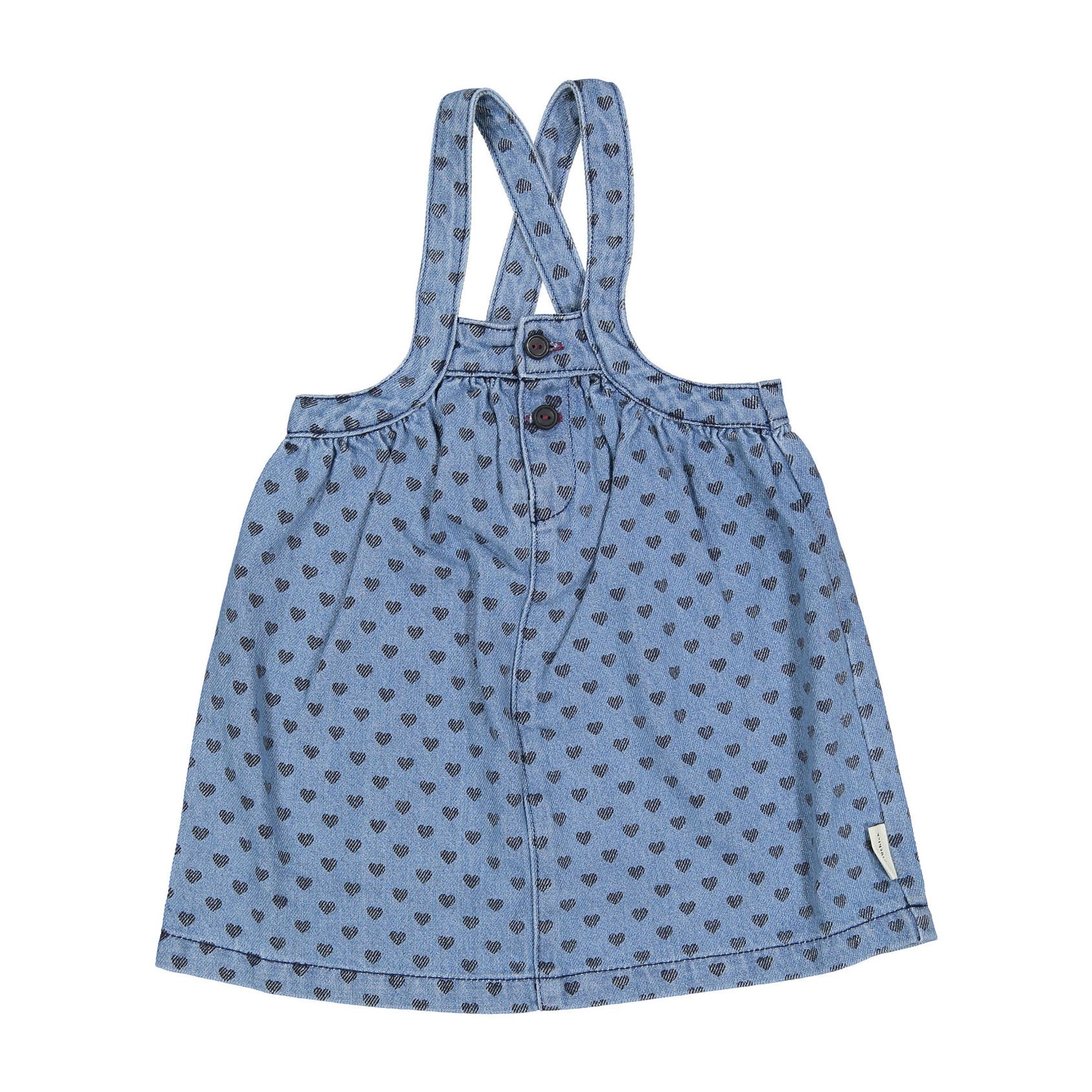 piupiuchick denim dress Washed Blue Hearts Strap – Ladida Denim pinafore perfect wedding robe, boho vendor sale dj Deze jurk van Piupiuchick Color:Black Red Multi
