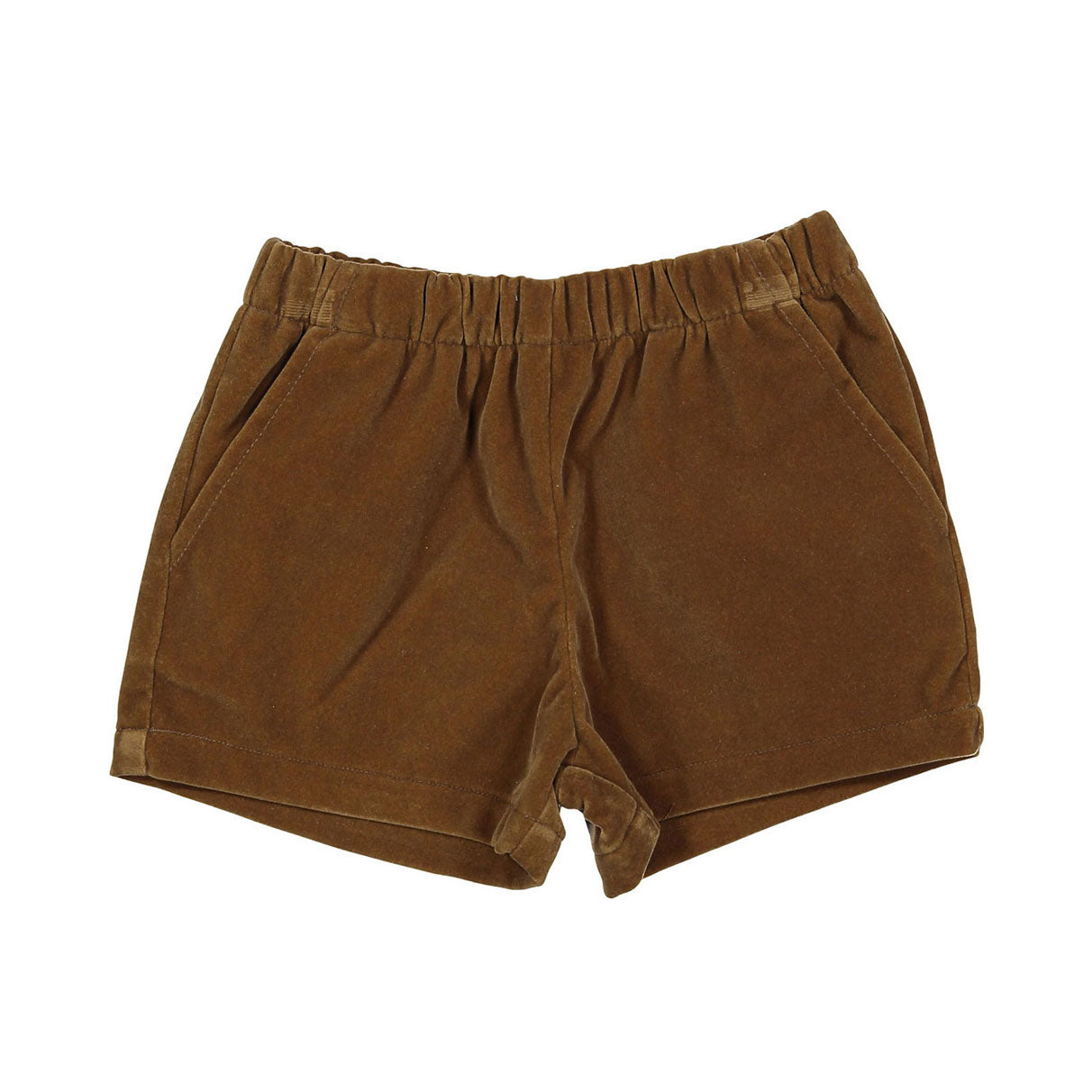 L by Ladida Brown Velvet Shorts