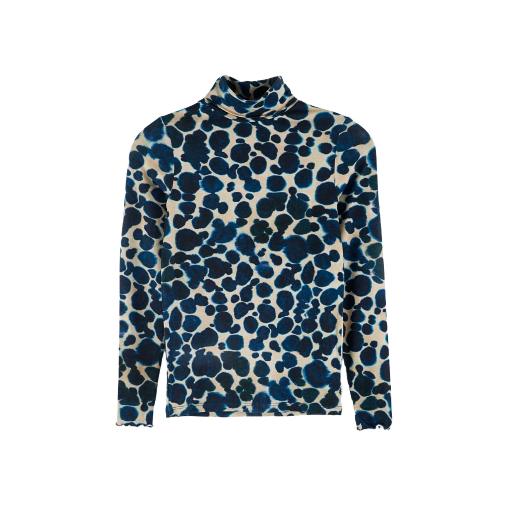 dkny leopard turtleneck