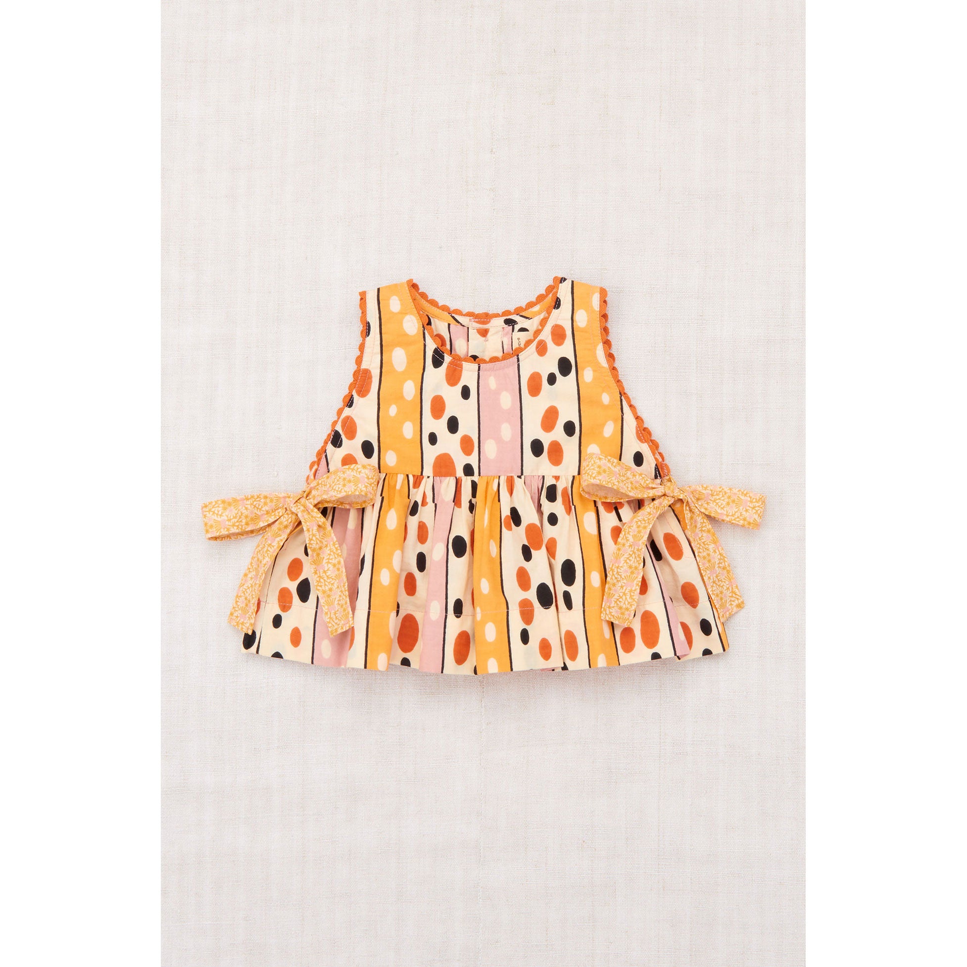 Misha and Puff Frangipani Polka-Stripe Baby Lottie Top – Ladida