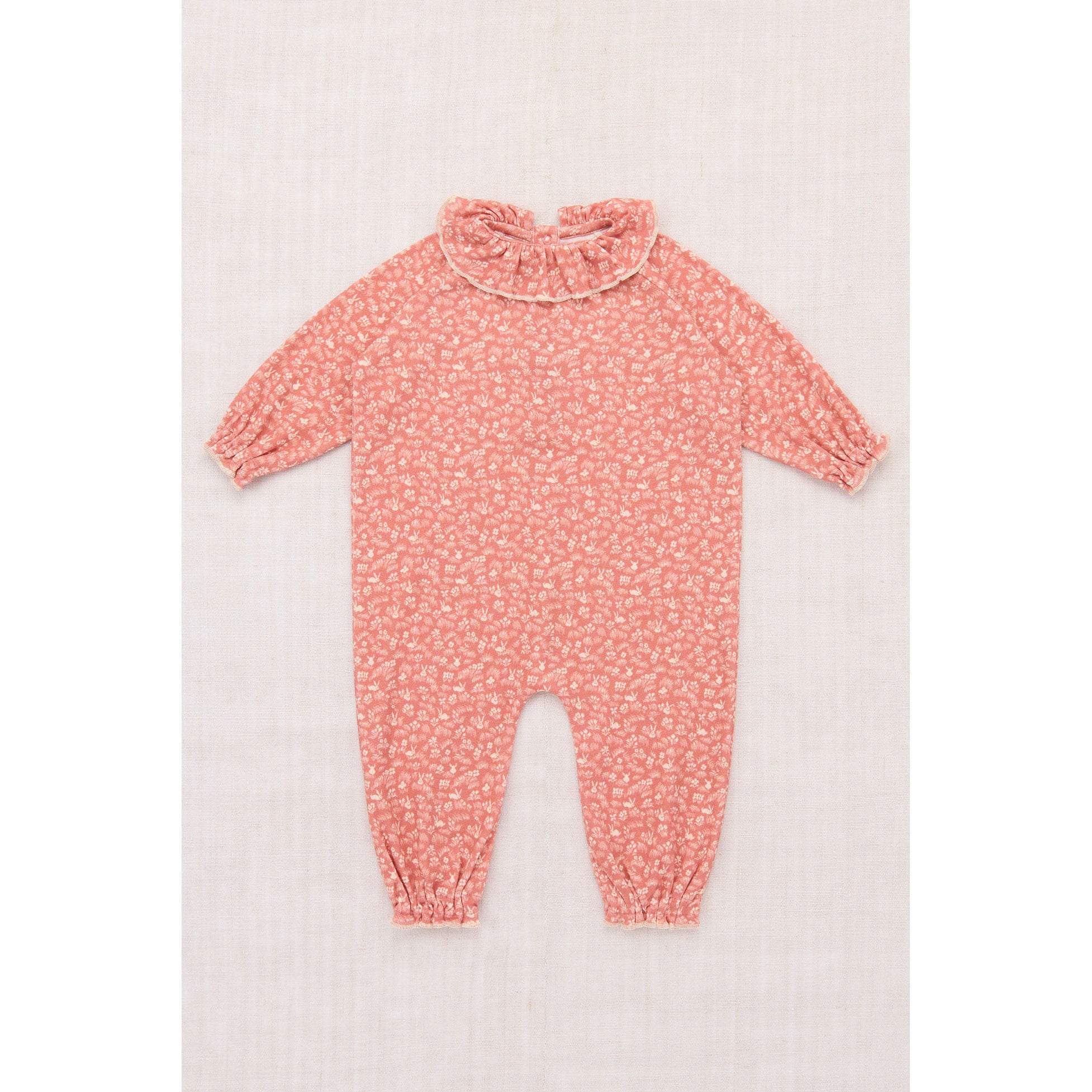 Misha and Puff Rosewood Bunny Meadow Baby Pierrot Onesie – Ladida