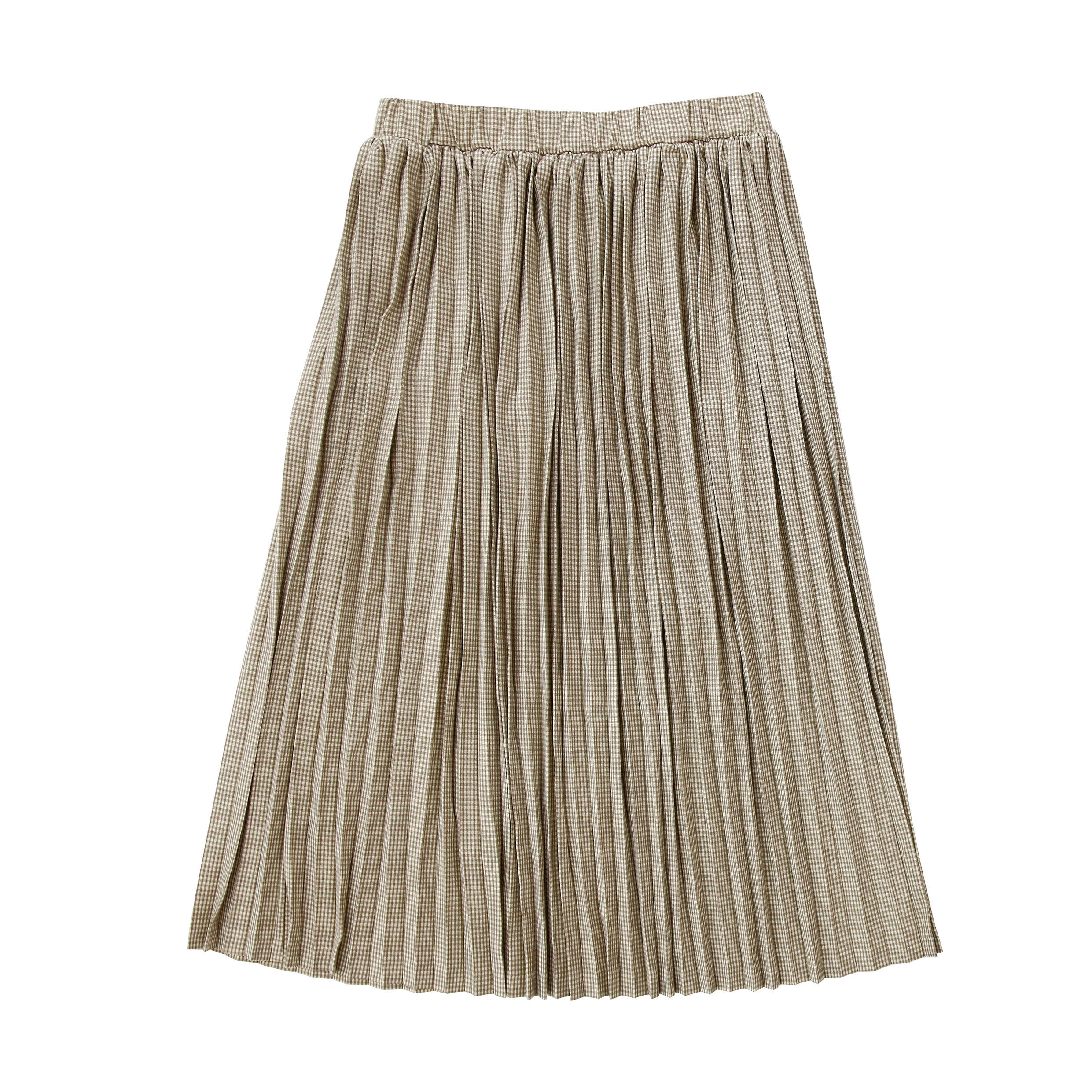 Coco Blanc Brown Gingham Maxi Skirt – Ladida