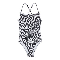 Finger In The Nose Off White Optic Stripes Coco Swimsuit