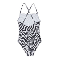 Finger In The Nose Off White Optic Stripes Coco Swimsuit