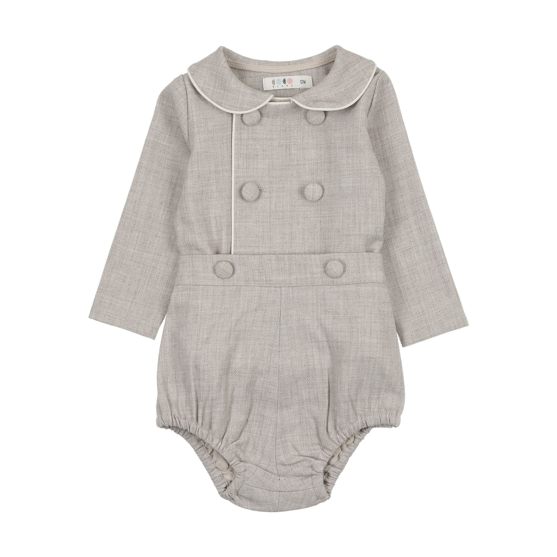 Coco Blanc Romper With A Tie Black