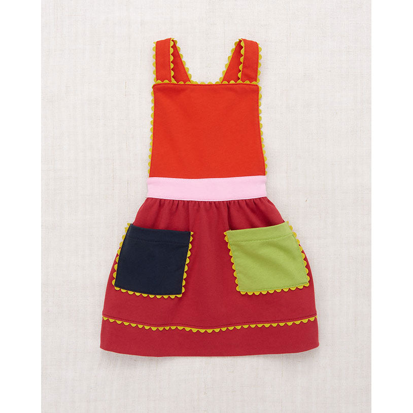 Misha and Puff Berry Colorblock Selma Pinafore – Ladida