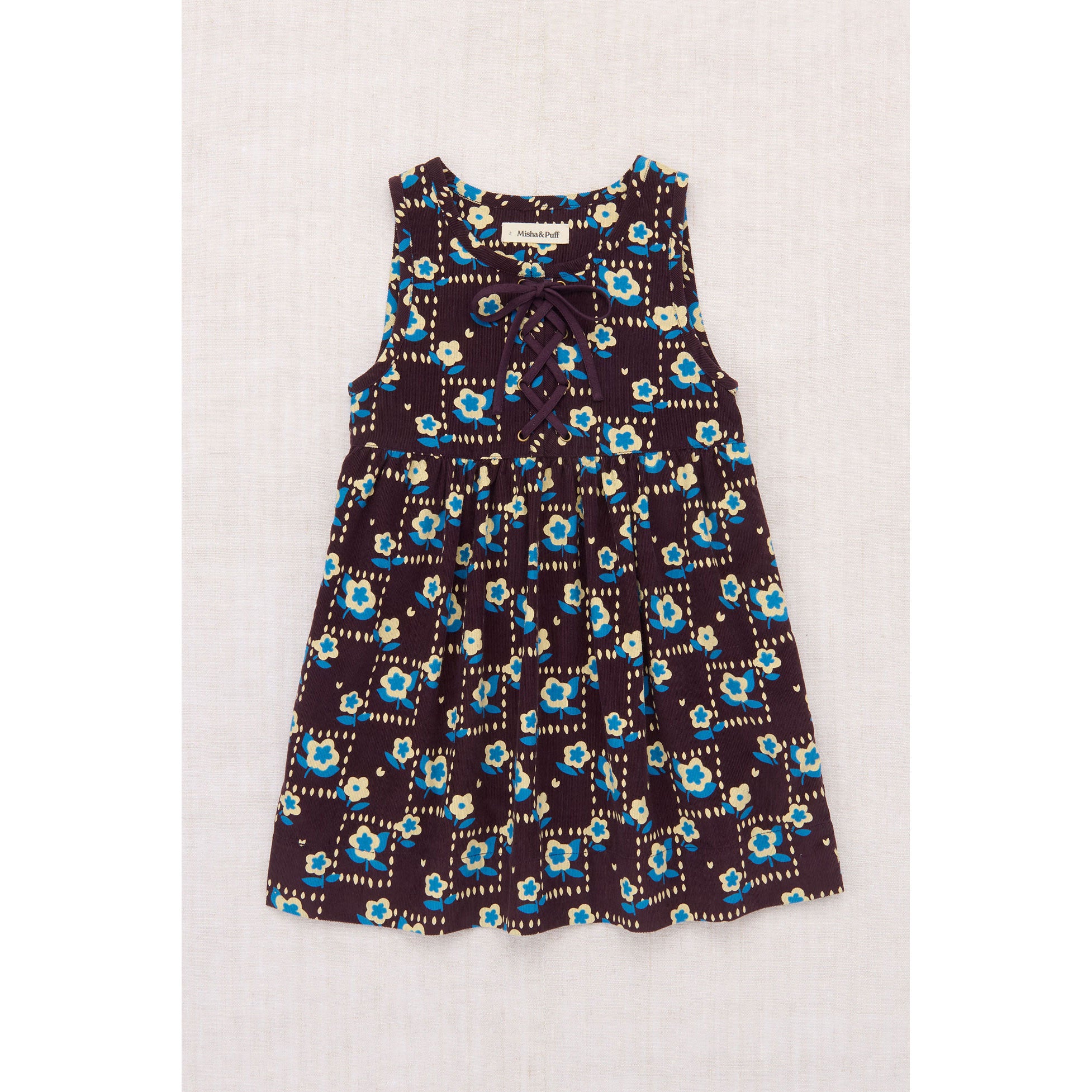Misha and Puff Raisin Windowbox Corduroy Agatha Dress – Ladida