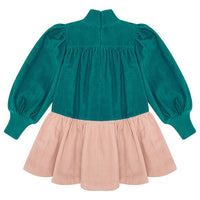 The Middle Daughter Peacock/ Rose Quartz Double Whammy Dress