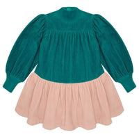 The Middle Daughter Peacock/ Rose Quartz Double Whammy Dress