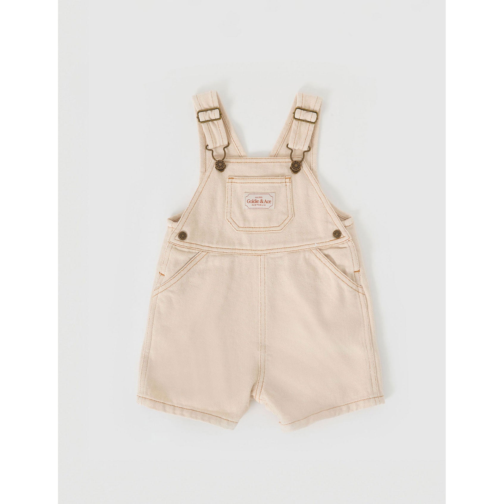 Goldie And Ace Austin Colour Block Overalls - Denim/Green