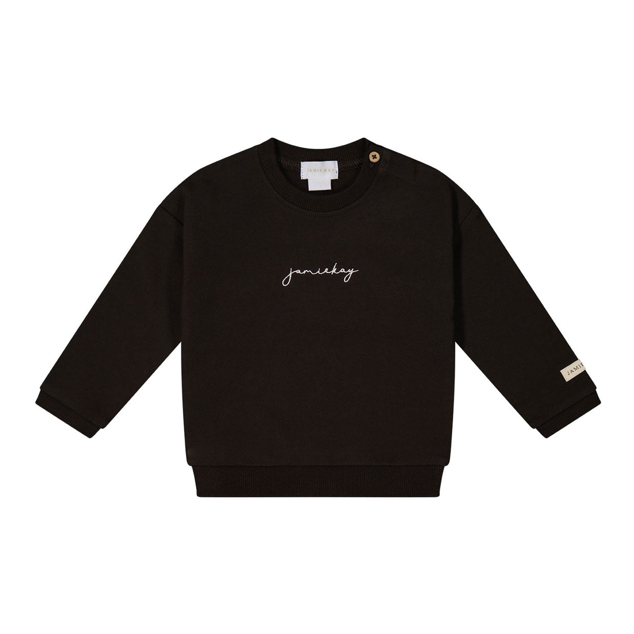 Jamie Kay Organic Cotton Damien Sweatshirt Dark Chocolate Ladida