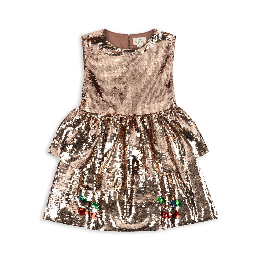 gold sequin dress lulu Lucci Lu 1319 Size 4 Gold Fitted Sequin Sheer Corset Formal Dress Maxi Slit Prom Gown main image 0