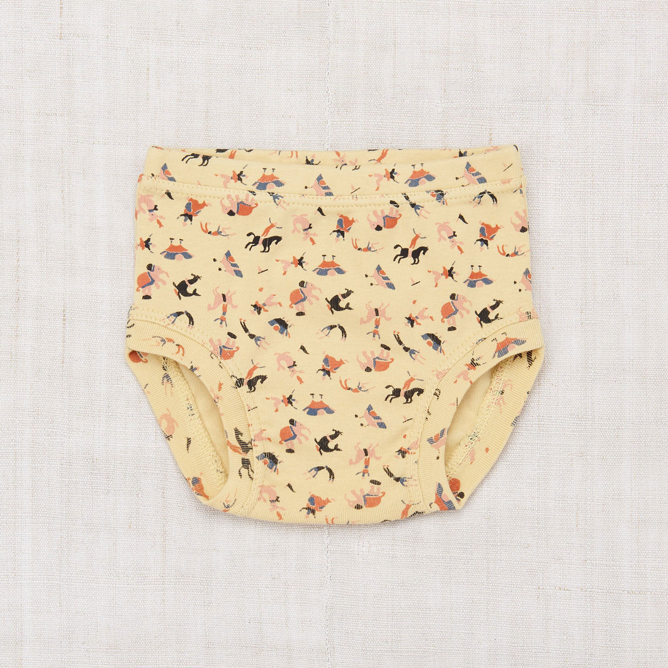 misha & puff♡ LAYETTE circus print 6-12M Misha and Puff Layette Circus Print Brief - Linen Circus