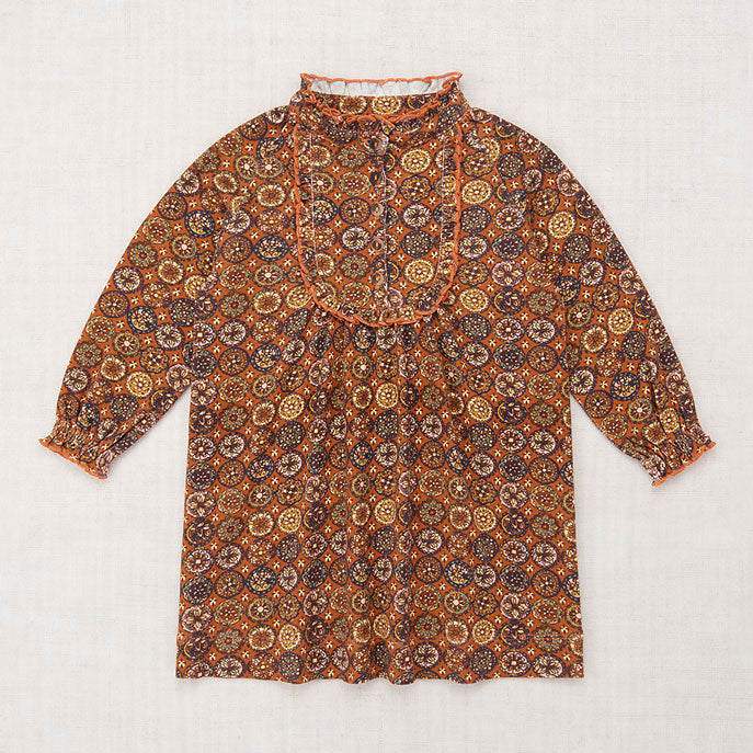 【18％OFF】 - Dress Mabel Ruffle Sleeve Long Puff and Misha Sandstone Tile Folk ワンピース