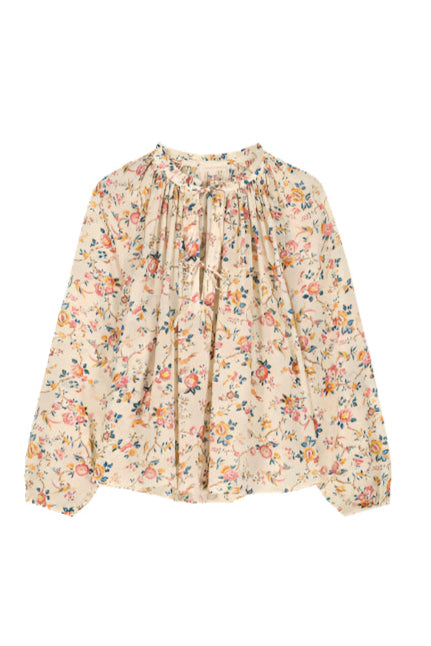 Louise Misha Cream Retro Garden Nicoliana Blouse – Ladida