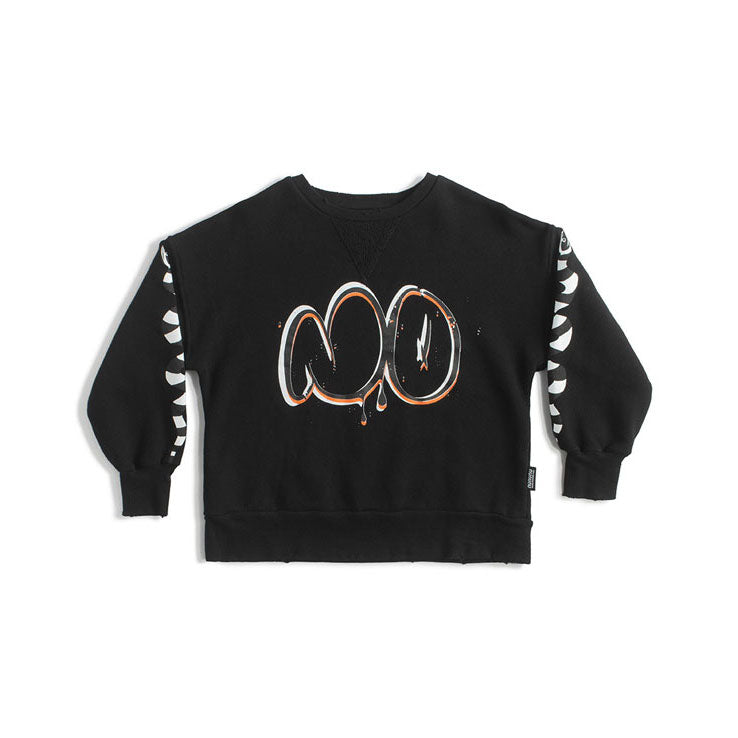 NUNUNU BUBBLY NO! T-SHIRT BLACK
