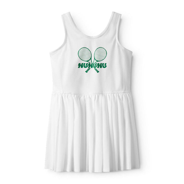 NUNUNU tennis dress, 10-11Y White unisex