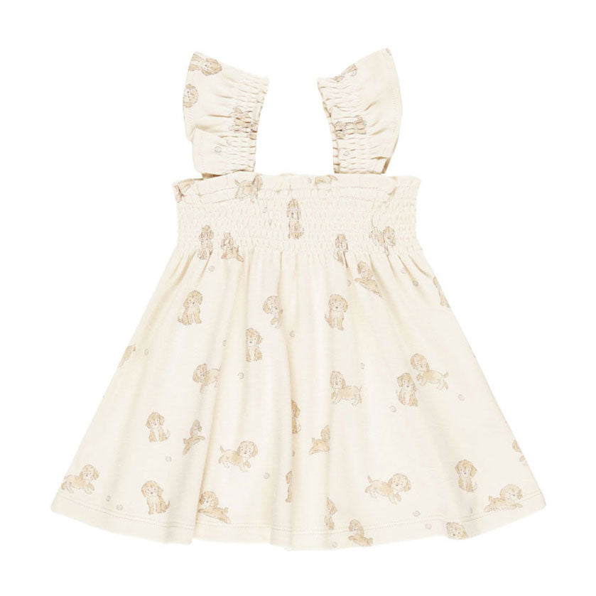 Quincy Mae Puppies Smocked Jersey Dress – Ladida
