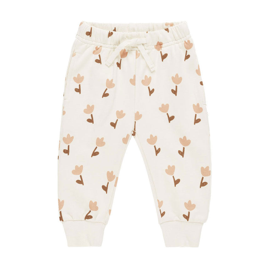 Quincy Mae Relaxed Fleece Sweat Pants - Tulips Quincy Mae Relaxed Fleece Sweat Pants - Tulips
