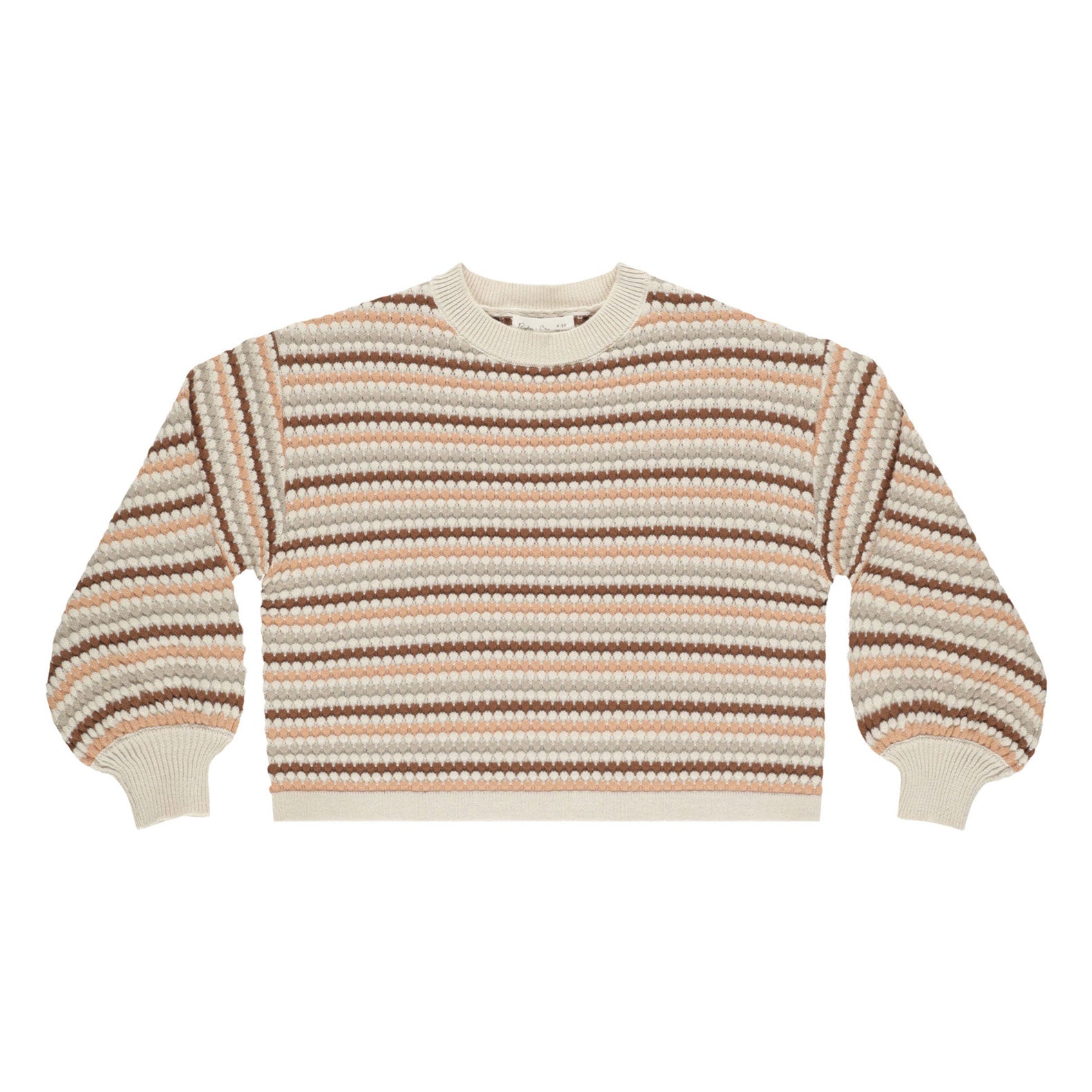 Rylee + Cru Cheyenne Cardigan - Stone Multi-Stripe main image 1