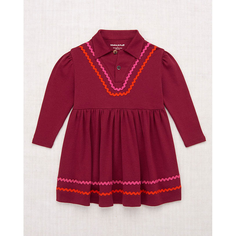 Misha and Puff Cranberry Rickrack Sasha Dress – Ladida