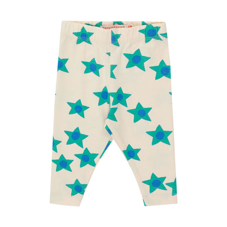 CREAM LEGGING WITH BLUE POLKA DOTS, NEWBORN CREAM LEGGING WITH BLUE POLKA DOTS, NEWBORN