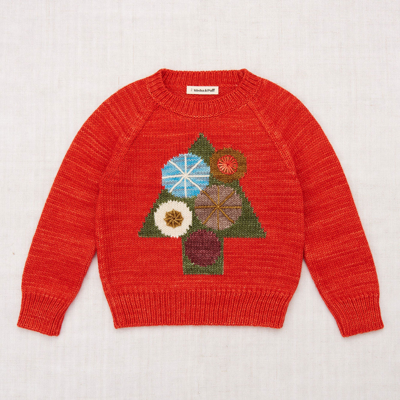 Misha and Puff Spruce Tree Sweater - Red Flame – Ladida