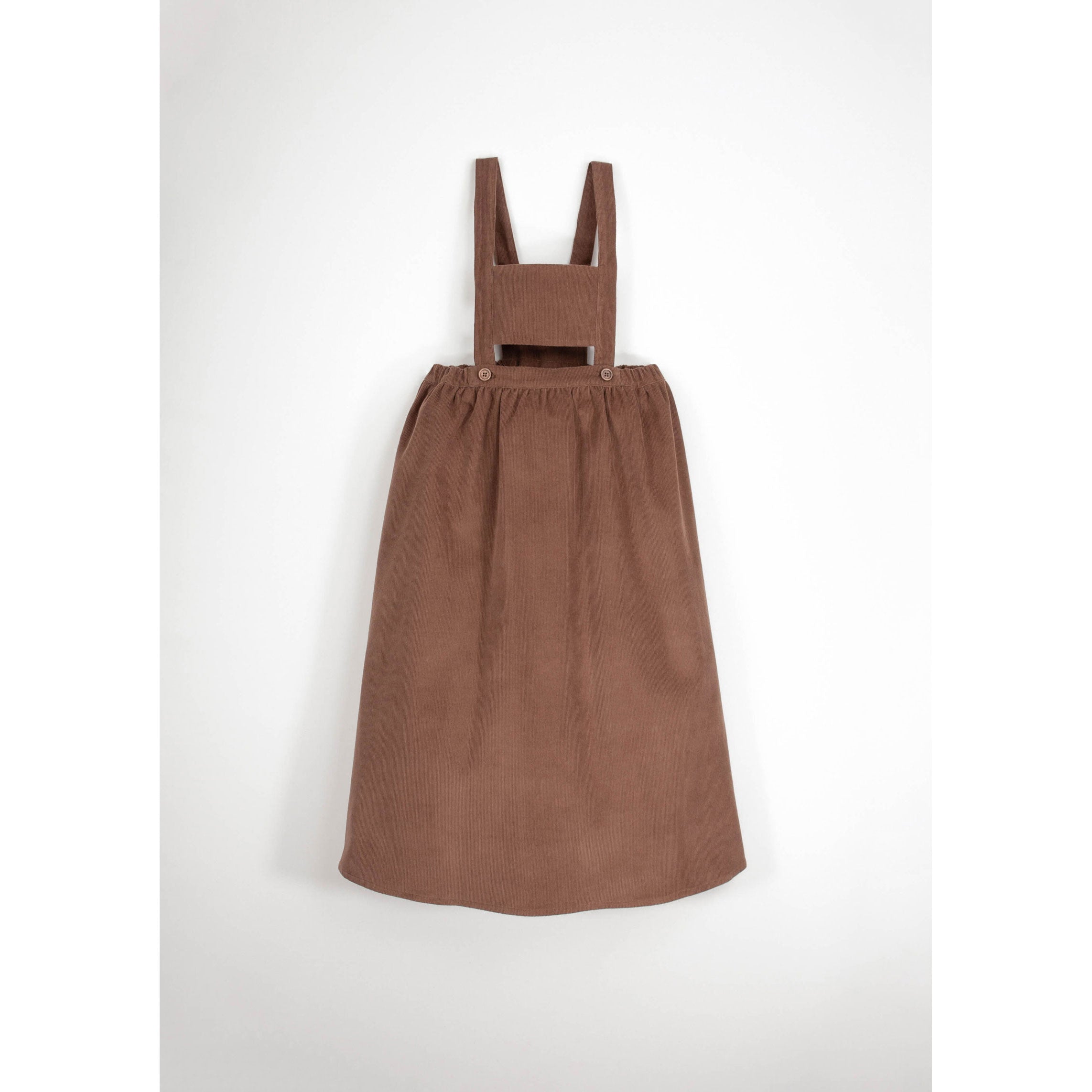 Popelin Ochre Coloured Corduroy Midi Dress – Ladida