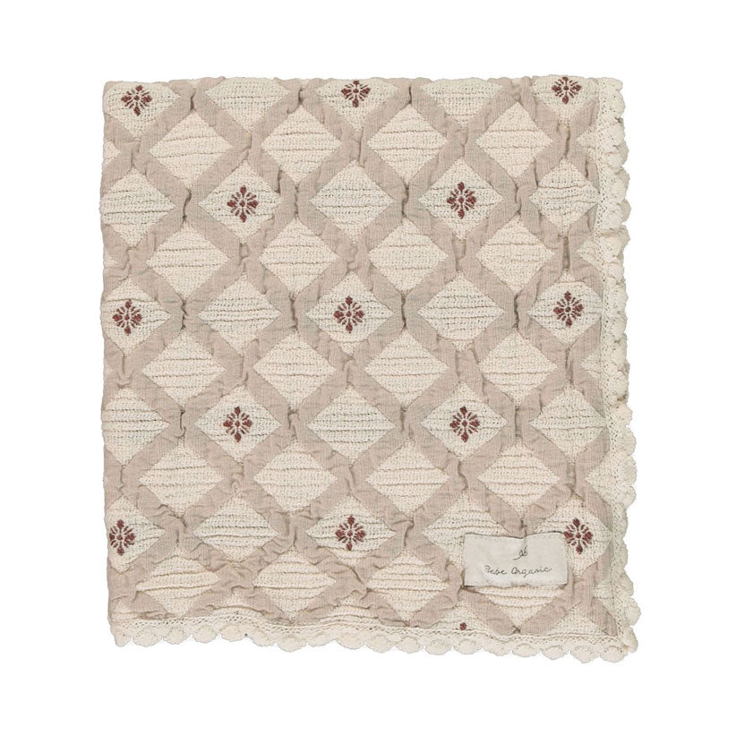 上品コーデはコレで安心！ Bebe Organic Ladida – Blanket Joan Nostalgia おくるみ・ブランケット