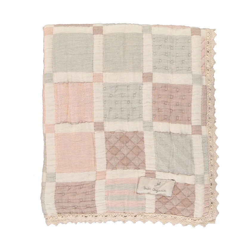 Bebe Organic Patchwork Blanket - Mellow Bebe Organic Patchwork Blanket - Mellow