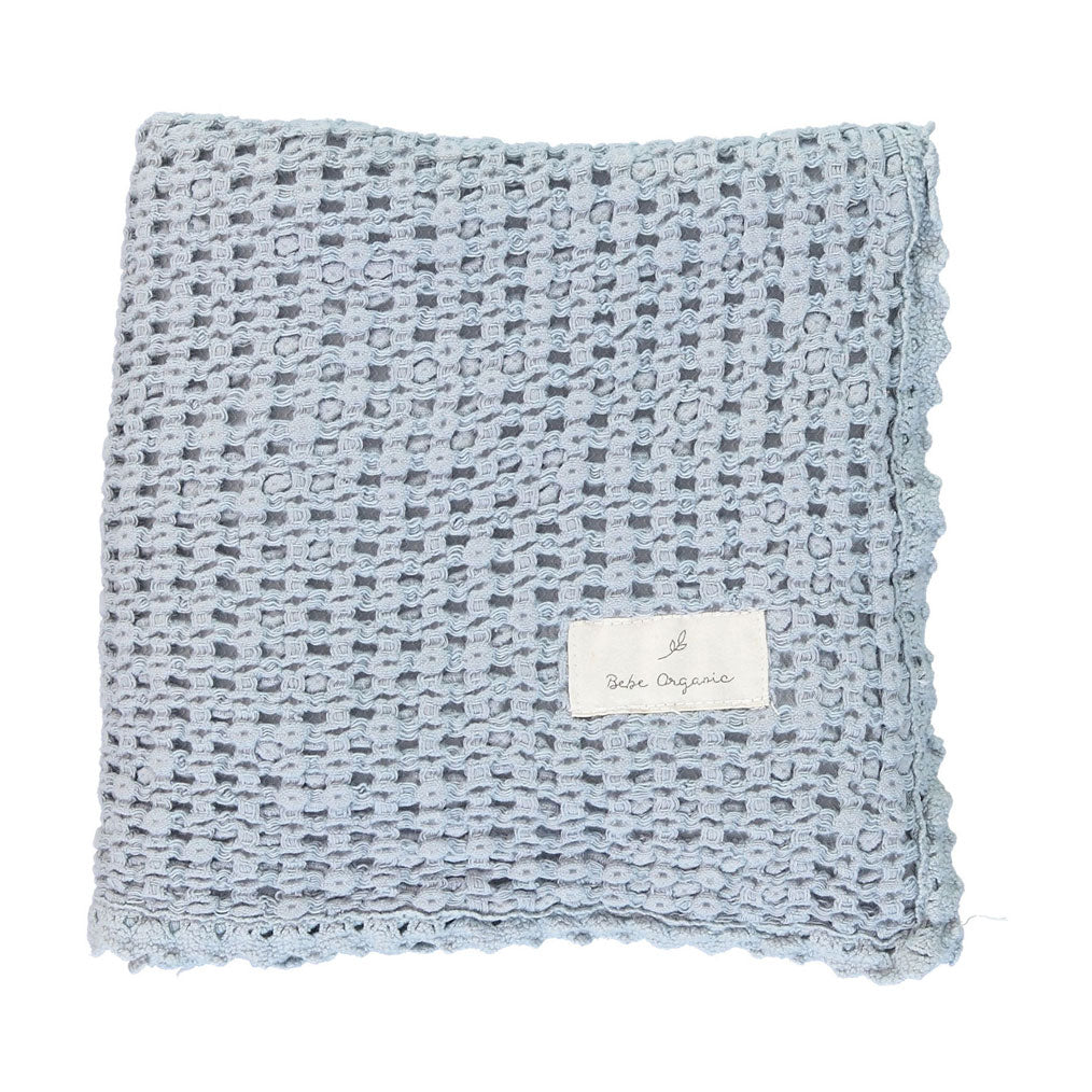 Bebe Organic Waffle Blanket - Atlantic Bebe Organic Waffle Blanket - Atlantic