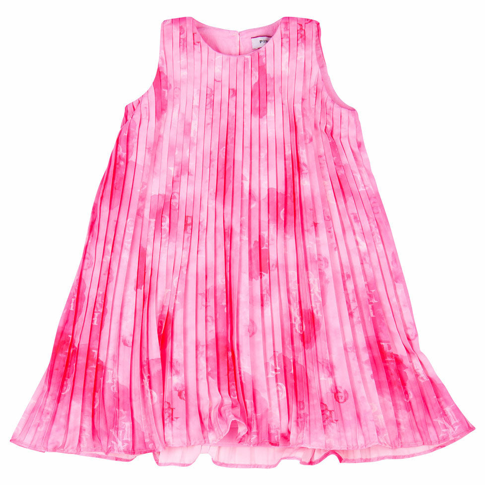 Pinko Floral Pleated Satin Dress – Ladida
