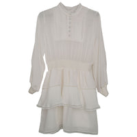 Little Remix Cream Lea Lace Shirtdress