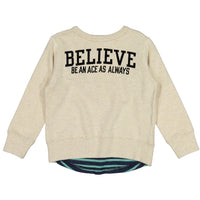DENIM DUNGAREE Oatmeal Believe Sweatshirt