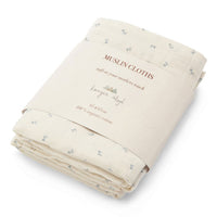 Konges Slojd Petit Bisou Blue 3 Pack Muslin Cloth