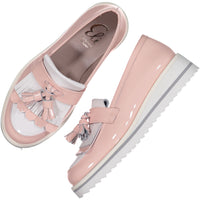 Papanatas Pink Patent Loafer Sneaker