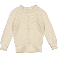 aymara Ecru Organic Angle Knit Sweater
