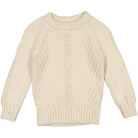 aymara Ecru Organic Angle Knit Sweater