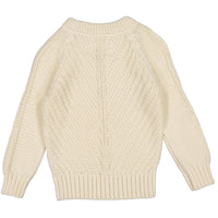 aymara Ecru Organic Angle Knit Sweater