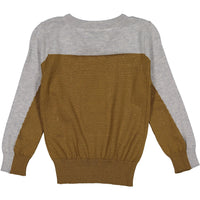 aymara Ginger Colorblock Crewneck Sweater
