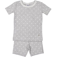 Petit Bateau Grey Star Print Short PJs