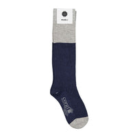 Mabli Indigo/Grey Blodyn Socks