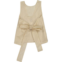 Orimusi Gold Wrap Tie Blouse